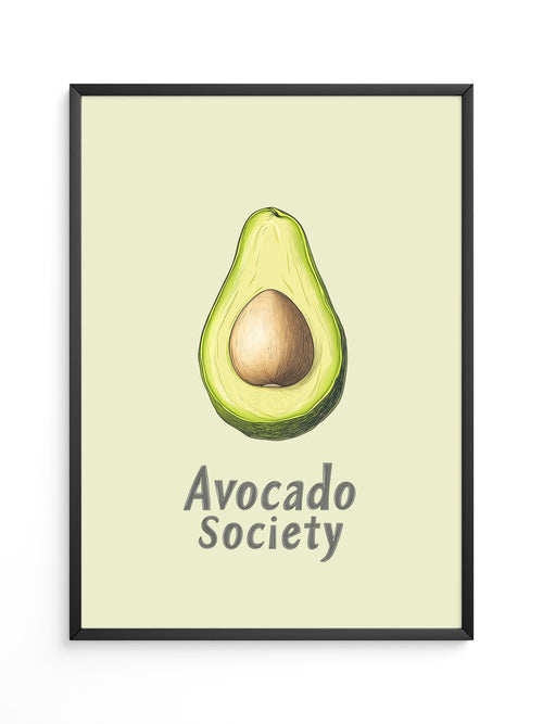 Avocado Vintage Illustration