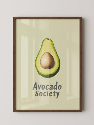 Avocado Vintage Illustration