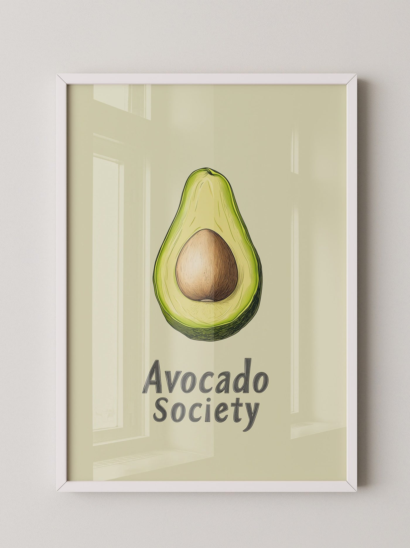 Avocado Vintage Illustration