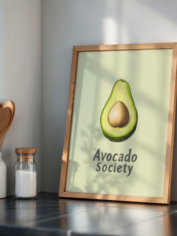Avocado Vintage Illustration
