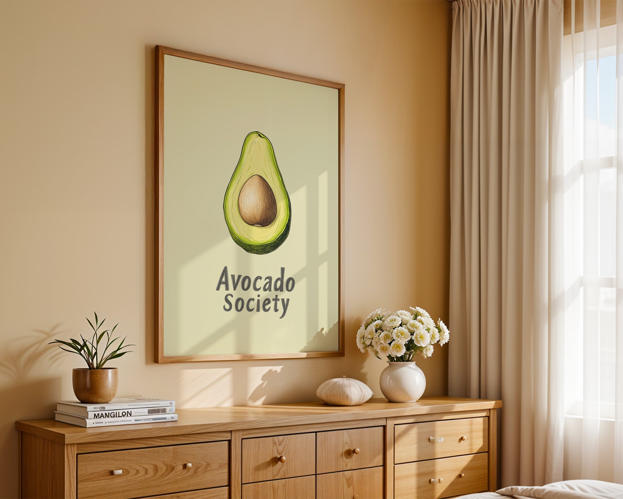Avocado Vintage Illustration