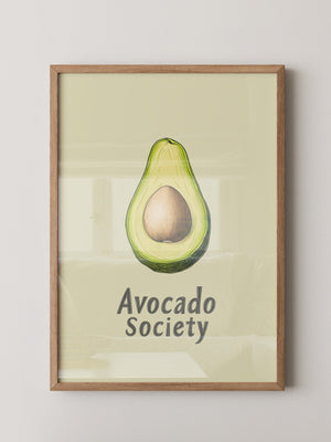 Avocado Vintage Illustration