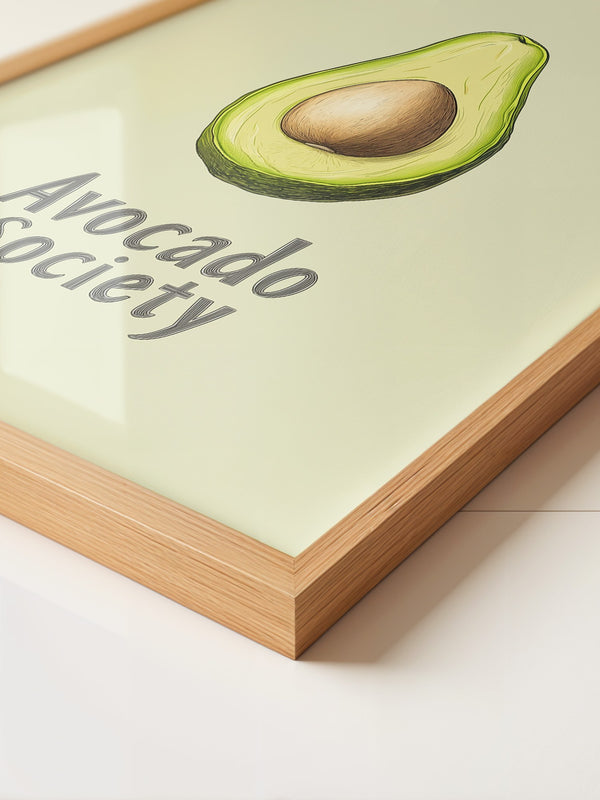 Avocado Vintage Illustration