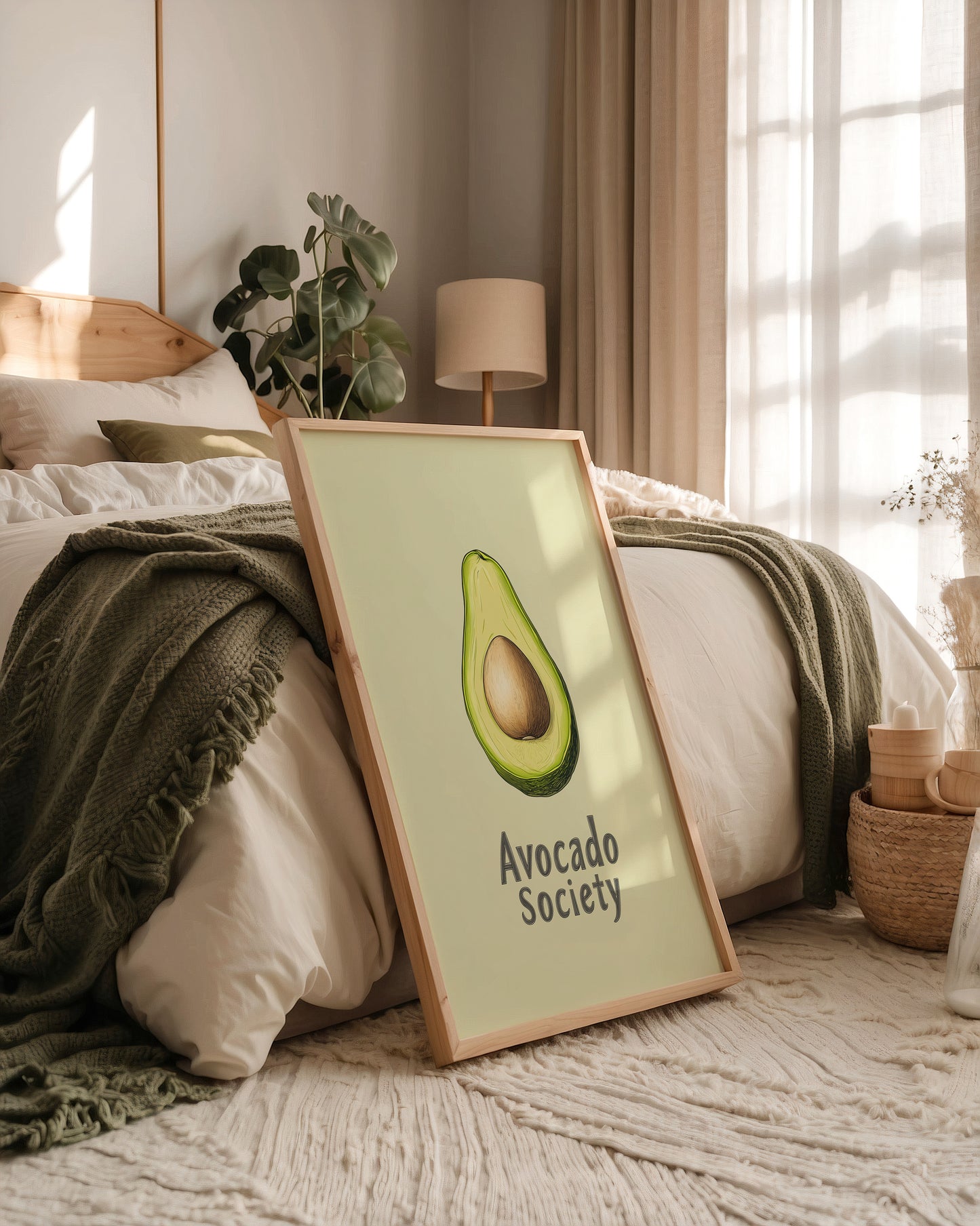 Avocado Vintage Illustration