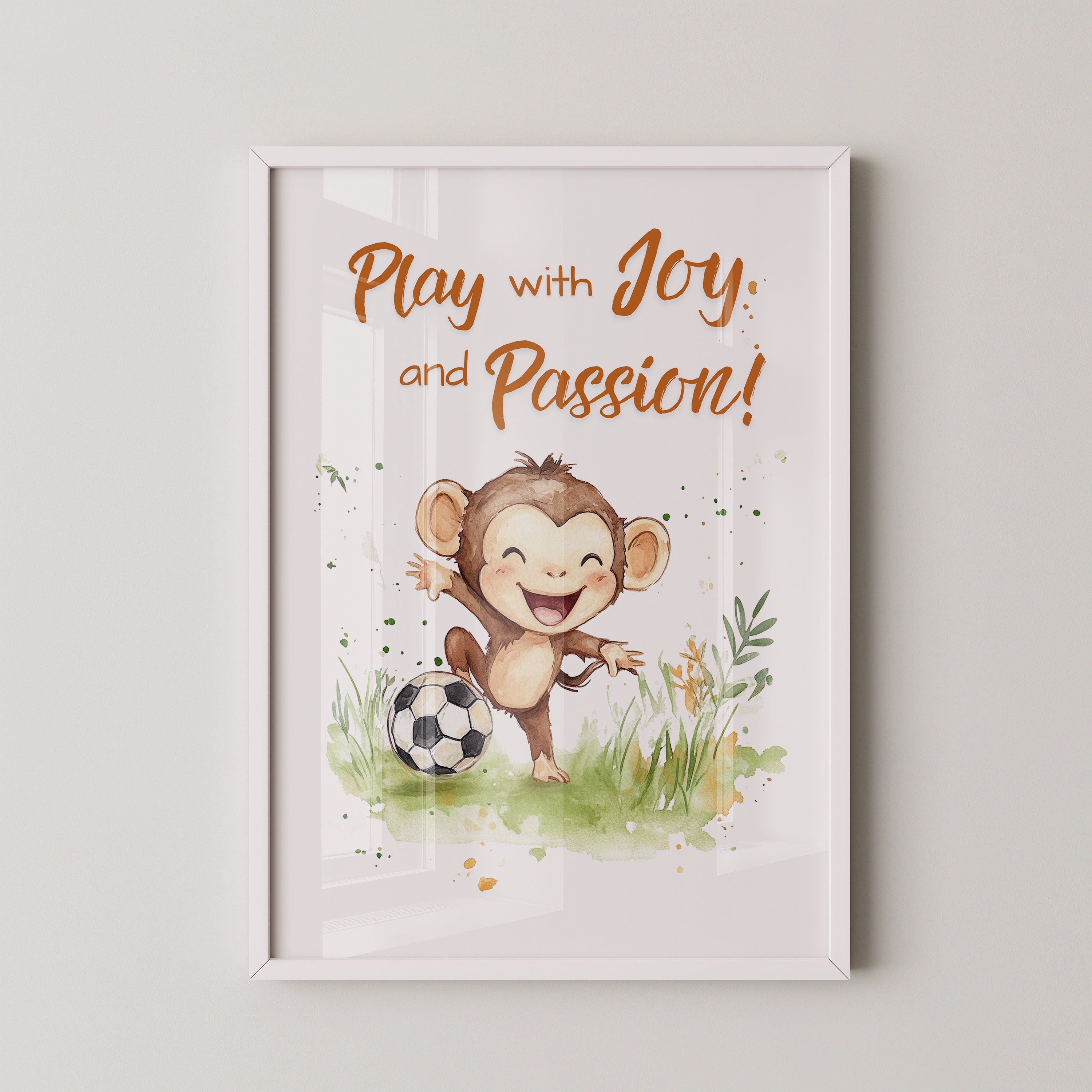 Affe Spielt Fussball