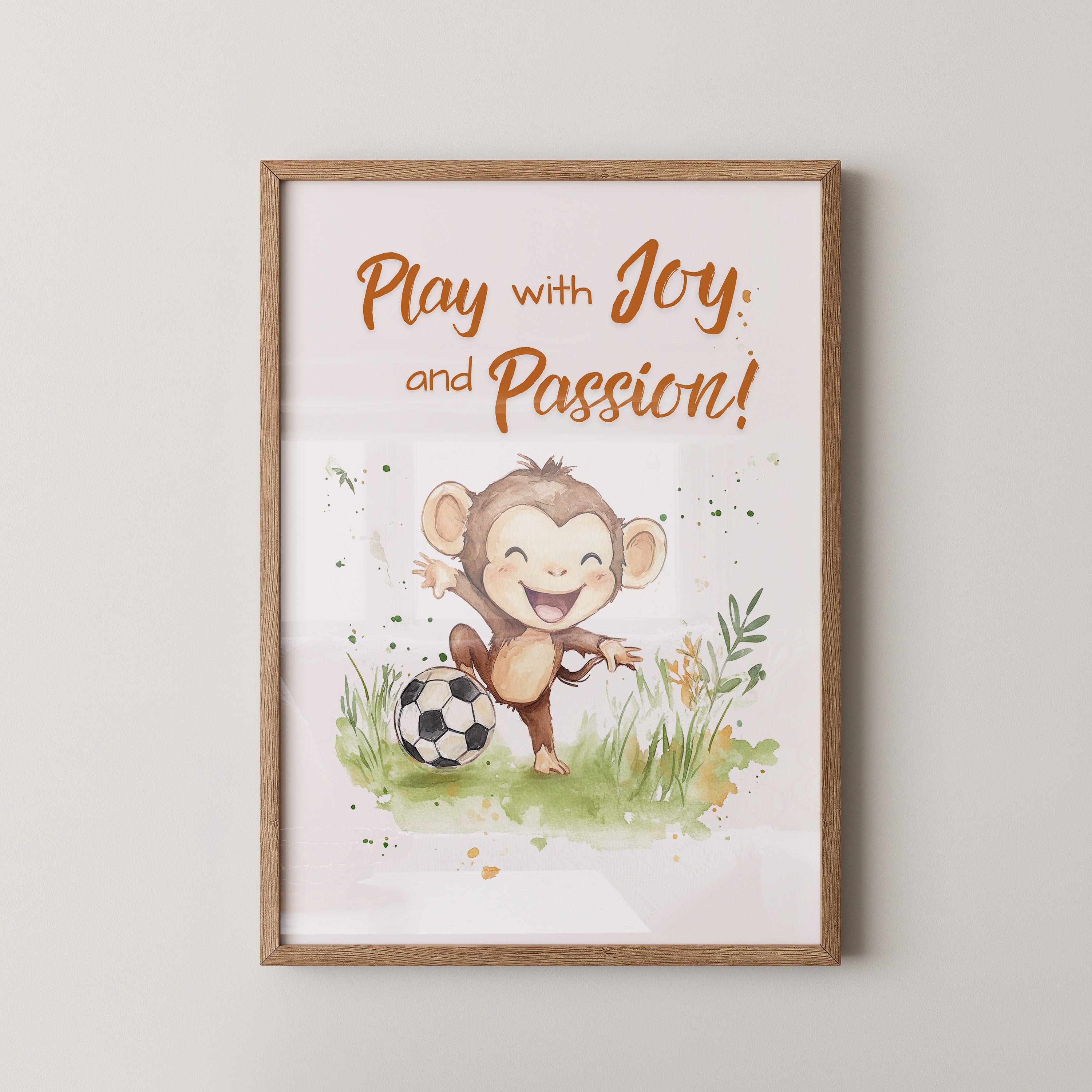 Affe Spielt Fussball