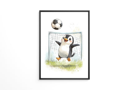Pinguin Fußball Freude