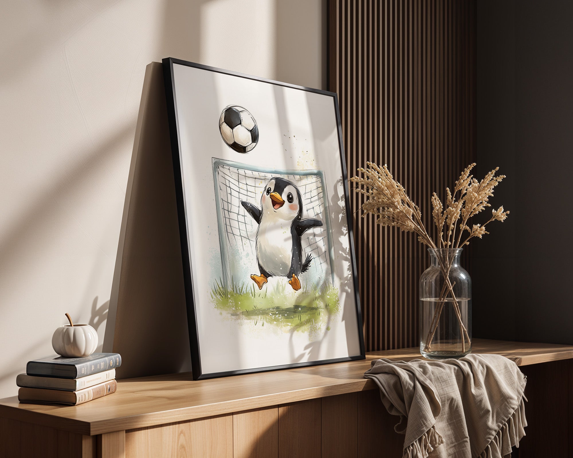 Pinguin Fußball Freude