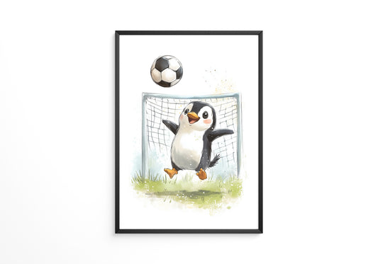 Pinguin Fußball Freude