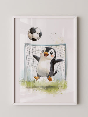 Pinguin Fußball Freude
