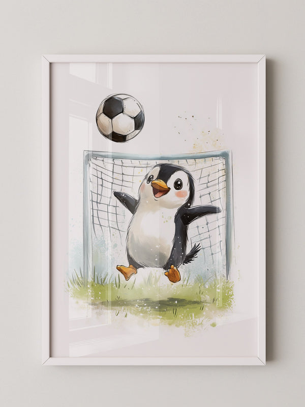 Pinguin Fußball Freude