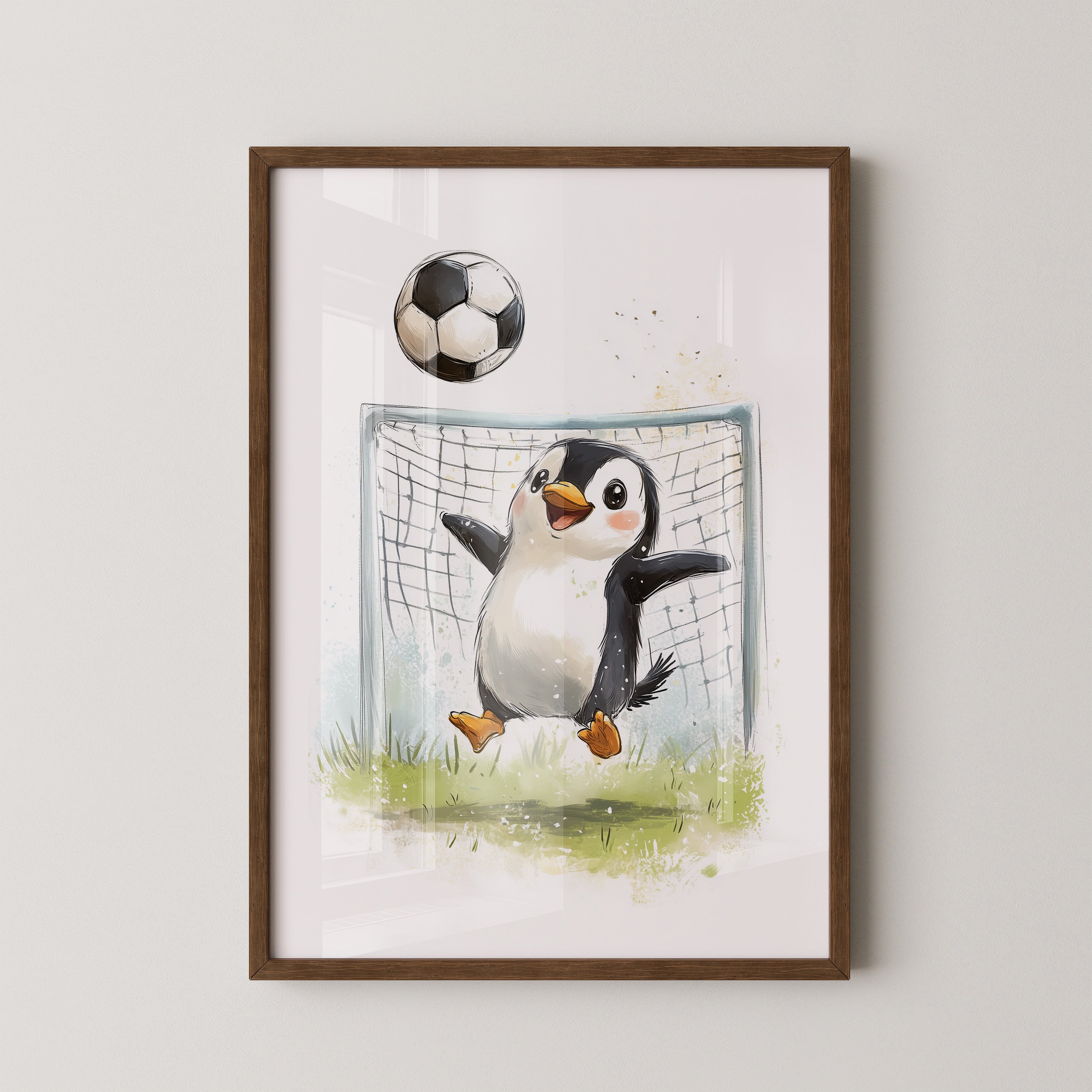 Pinguin Fußball Freude