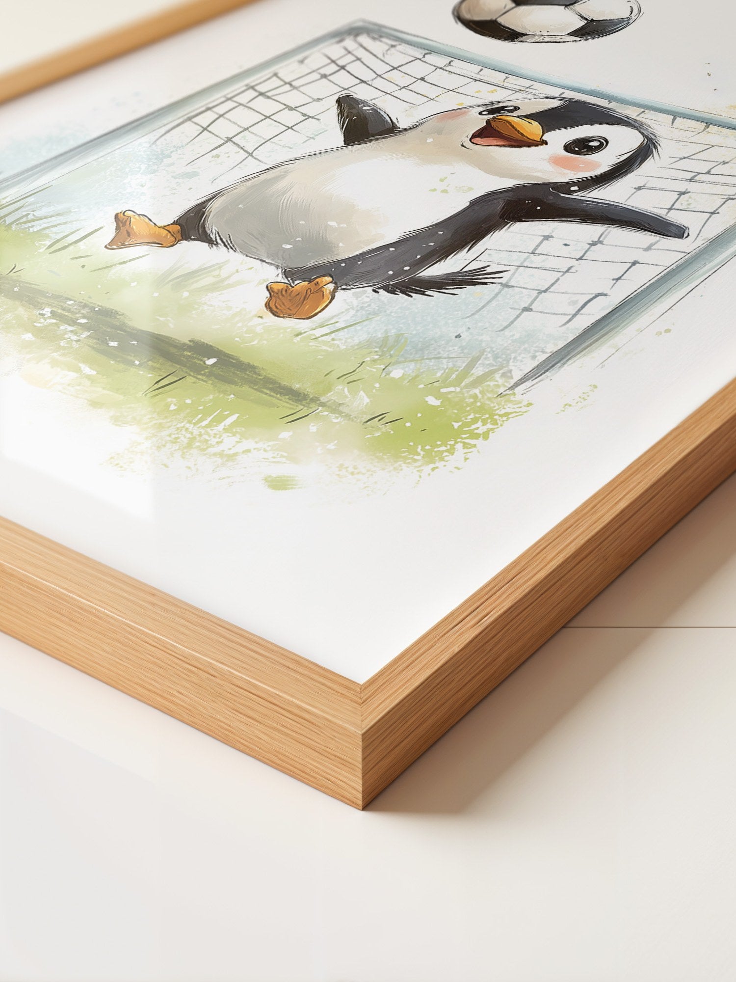 Pinguin Fußball Freude