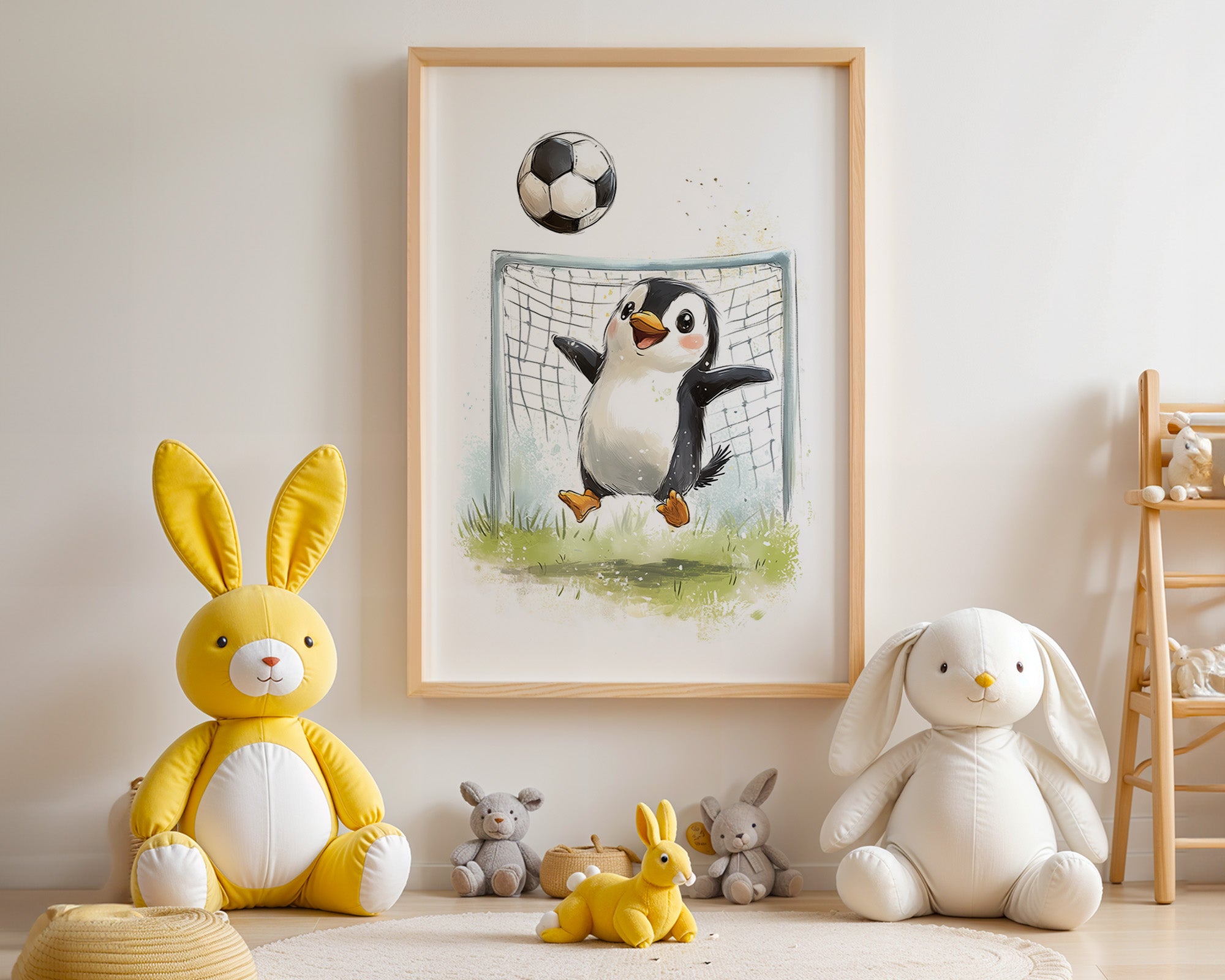 Pinguin Fußball Freude