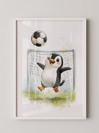Pinguin Fußball Freude