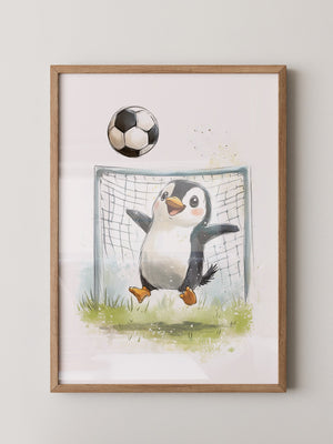 Pinguin Fußball Freude
