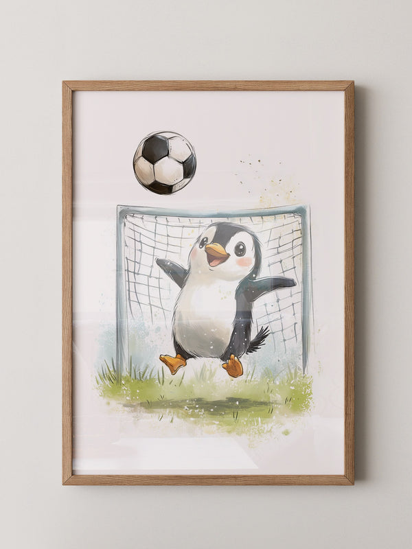 Pinguin Fußball Freude