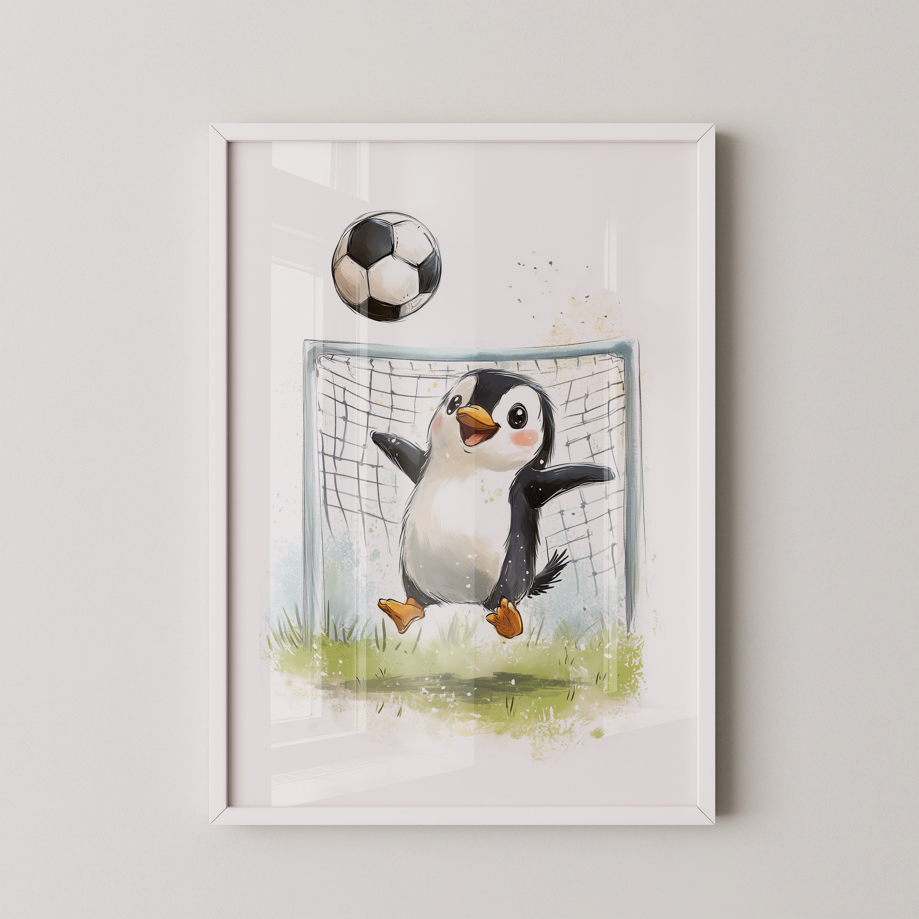 Pinguin Fußball Freude