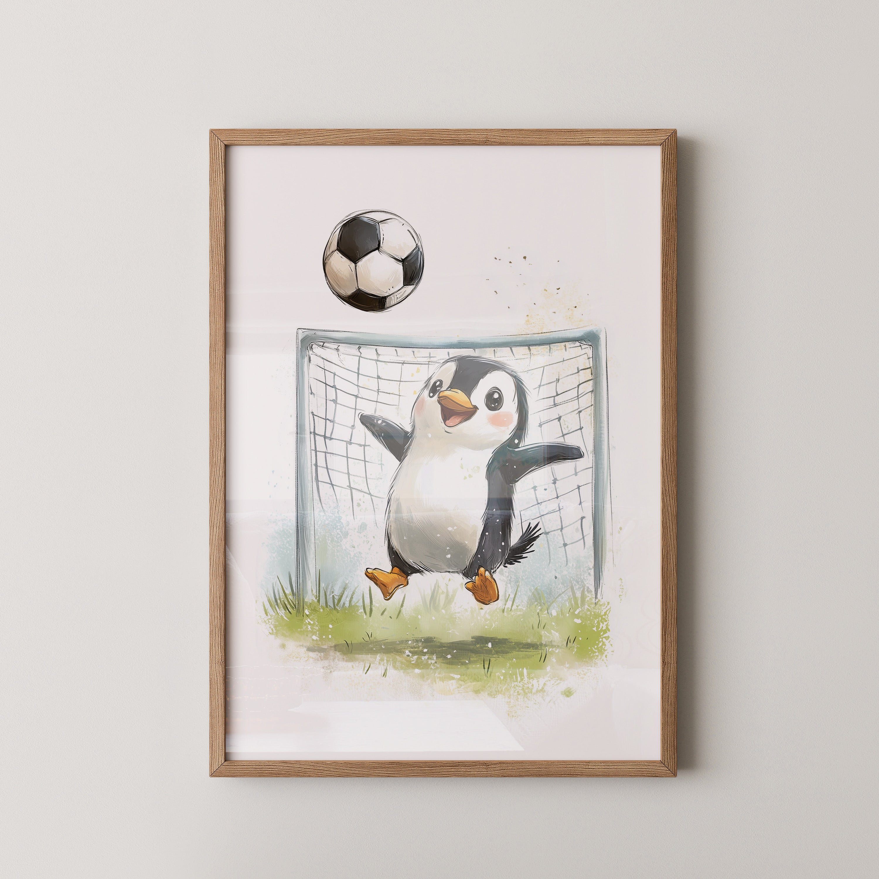 Pinguin Fußball Freude