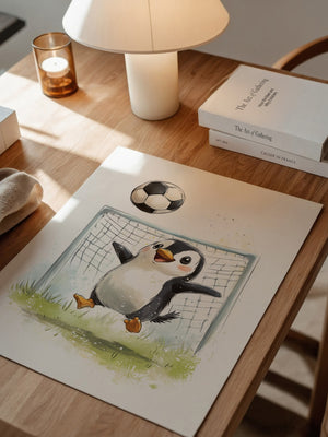 Pinguin Fußball Freude