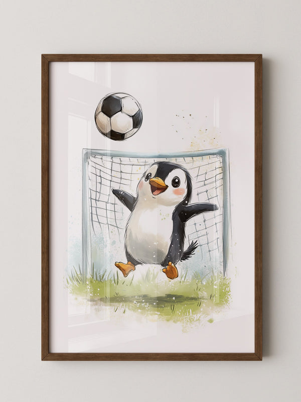 Pinguin Fußball Freude