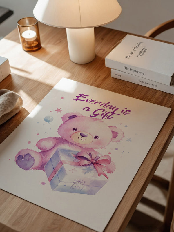 Rosa Teddy Pastell Geschenk