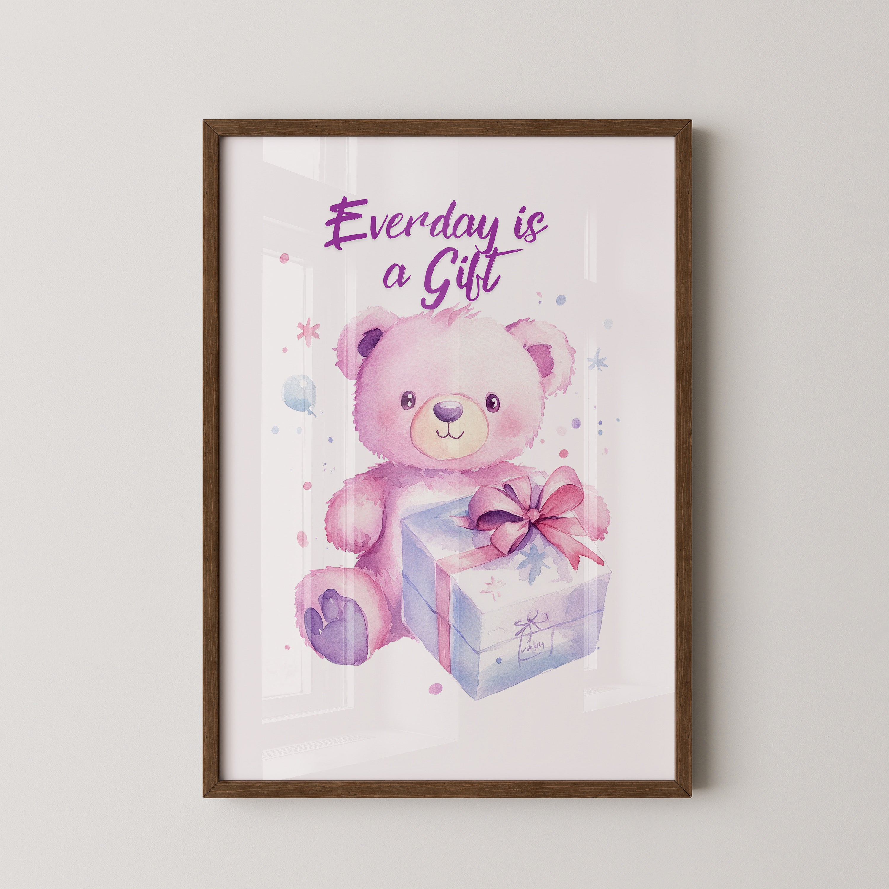 Rosa Teddy Pastell Geschenk