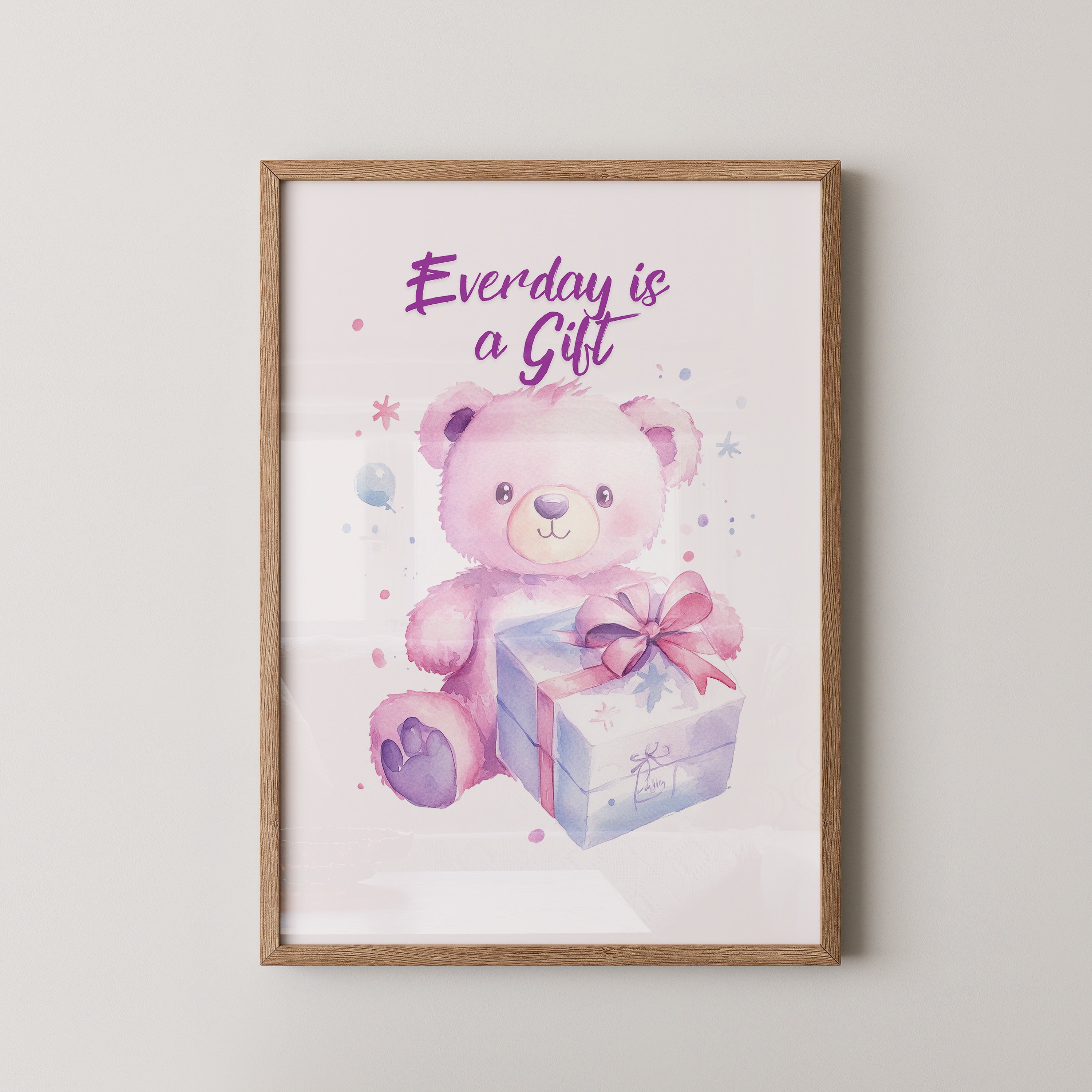 Rosa Teddy Pastell Geschenk