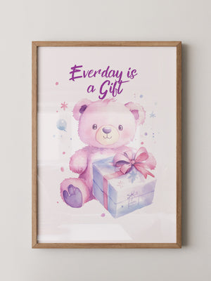 Rosa Teddy Pastell Geschenk
