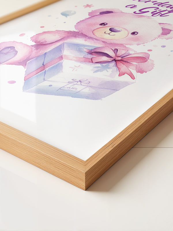 Rosa Teddy Pastell Geschenk