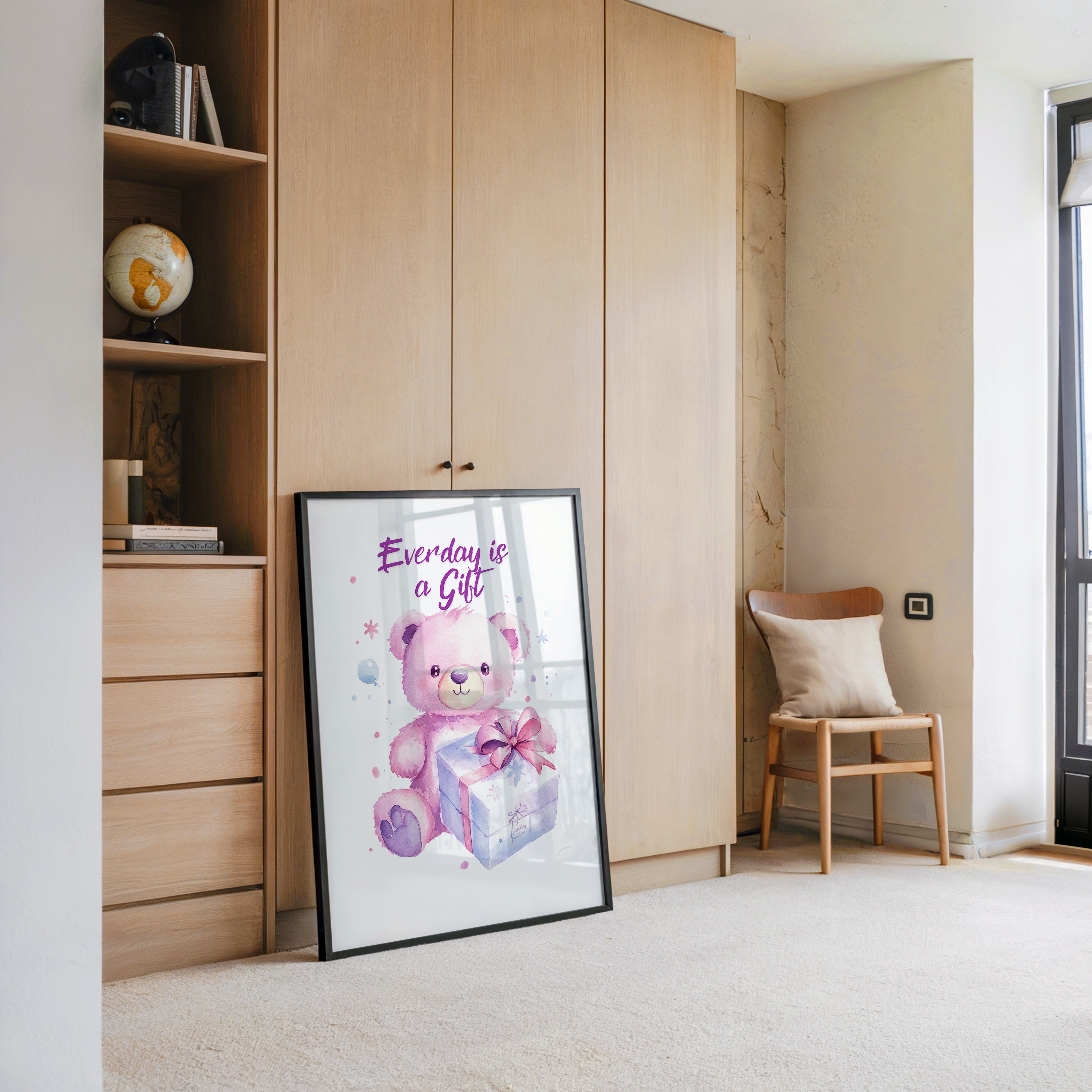 Rosa Teddy Pastell Geschenk