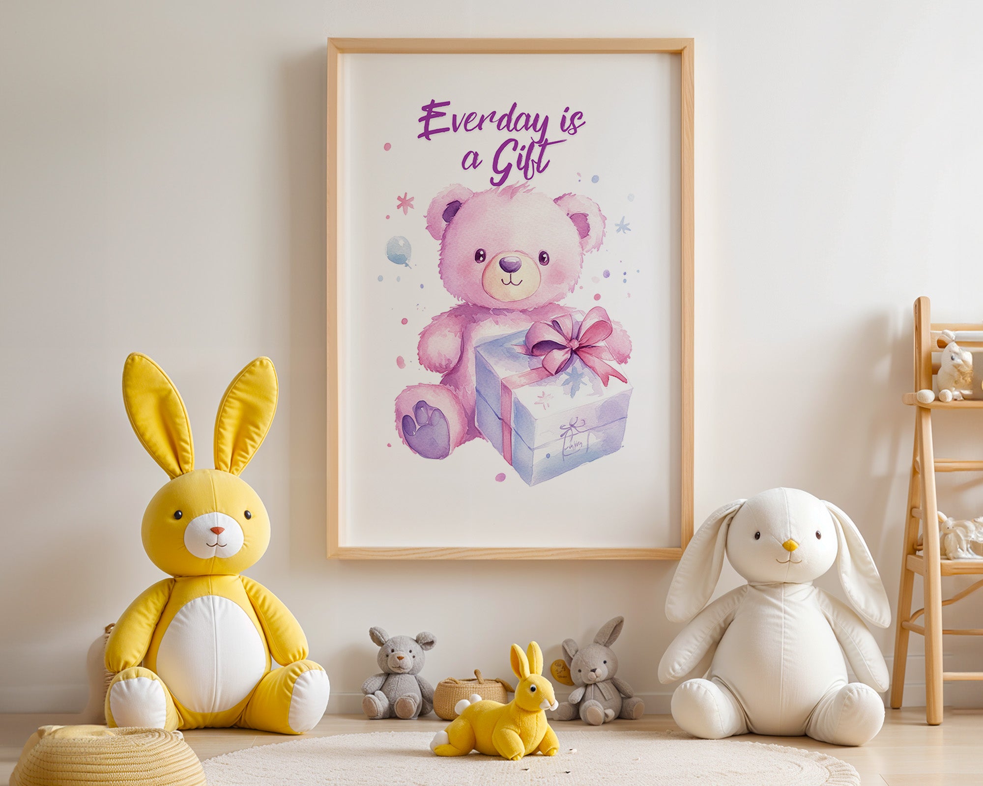 Rosa Teddy Pastell Geschenk