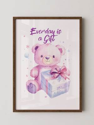 Rosa Teddy Pastell Geschenk