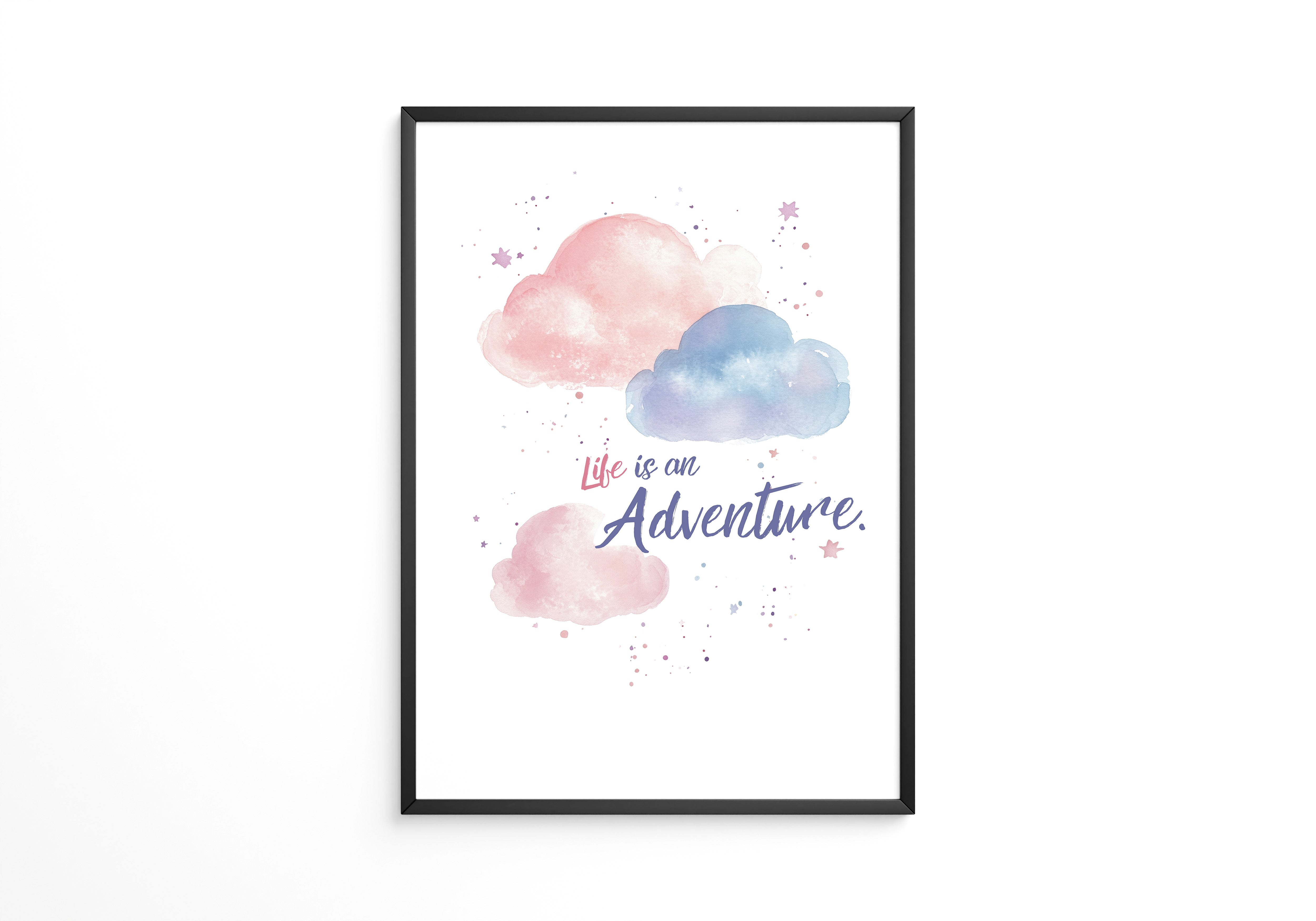 Pastellwolken Aquarellfarben