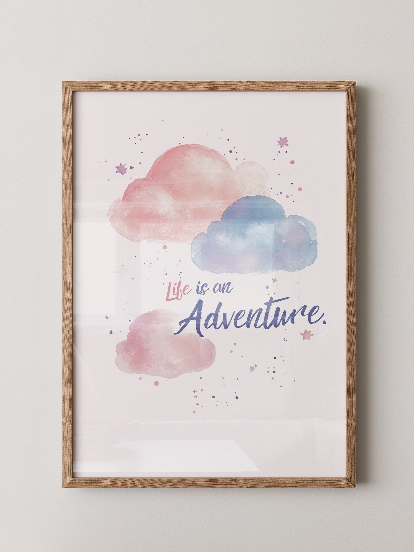 Pastellwolken Aquarellfarben