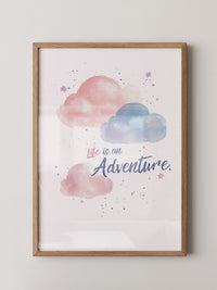 Pastellwolken Aquarellfarben