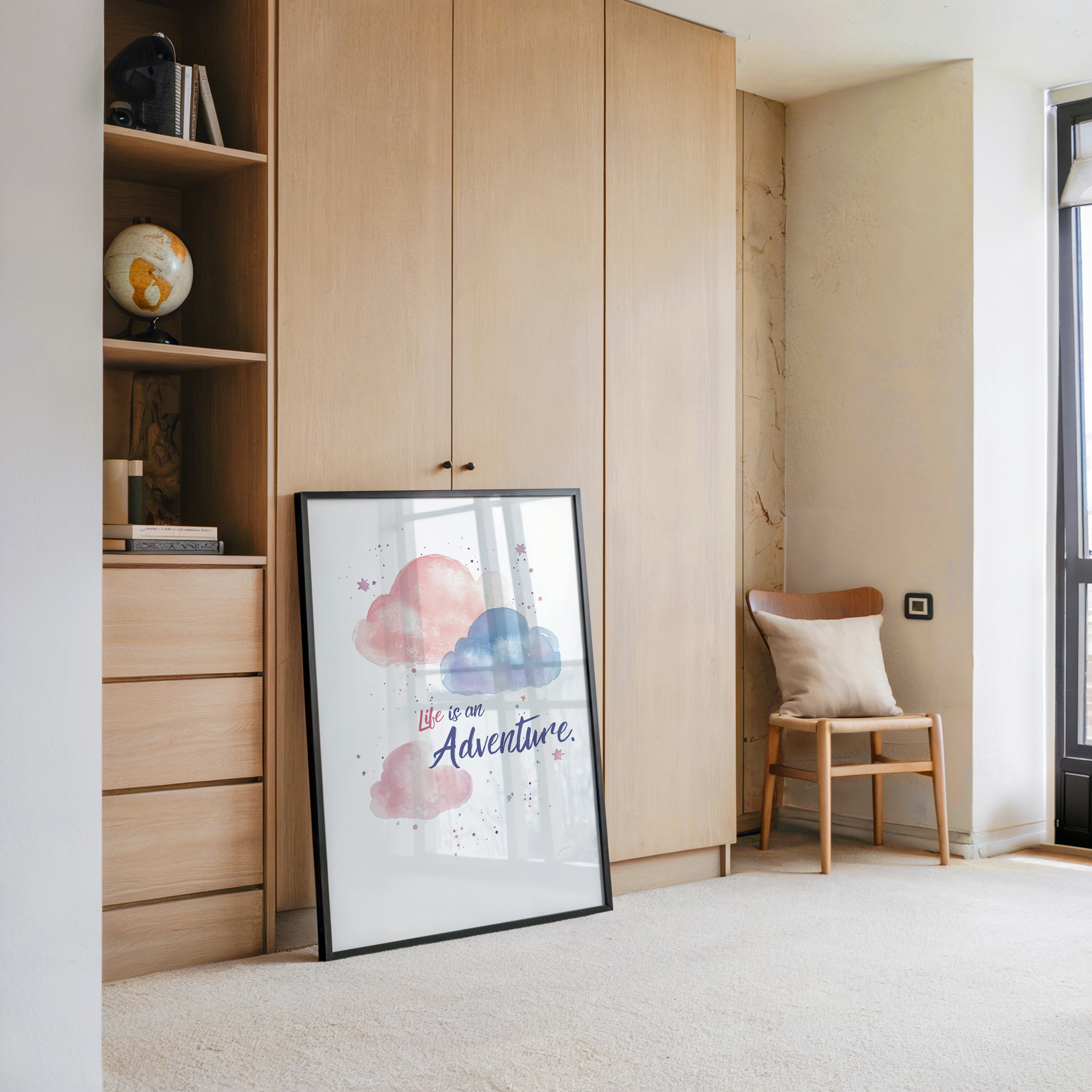 Pastellwolken Aquarellfarben