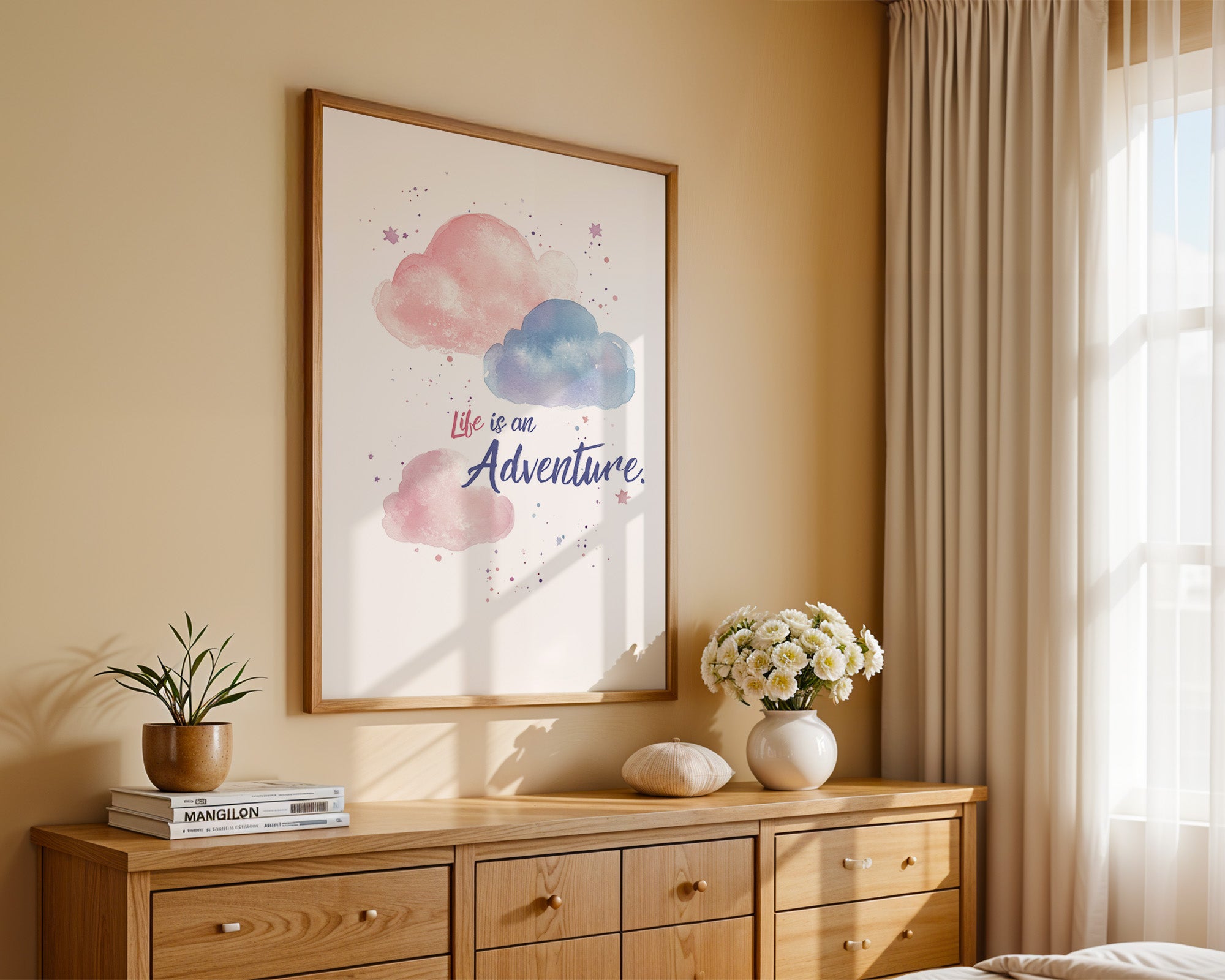 Pastellwolken Aquarellfarben