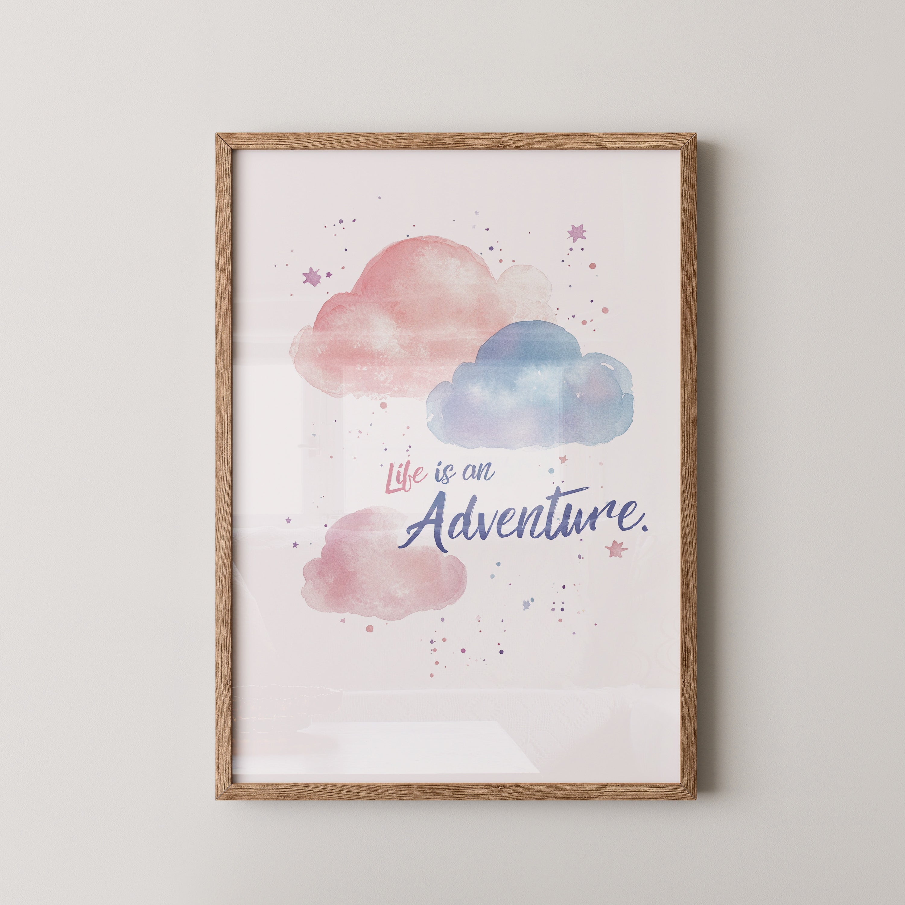 Pastellwolken Aquarellfarben