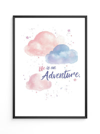 Pastellwolken Aquarellfarben