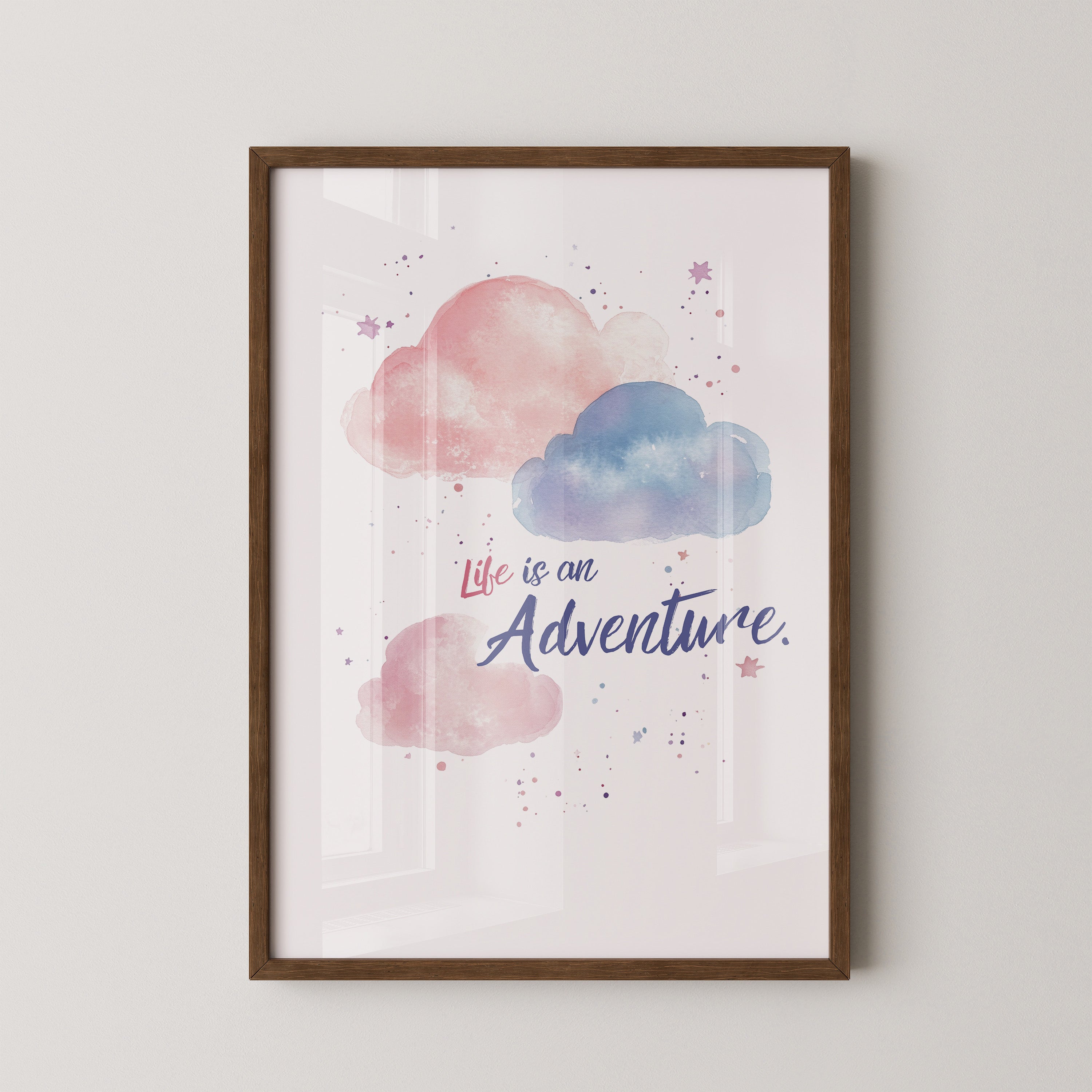 Pastellwolken Aquarellfarben