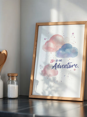 Pastellwolken Aquarellfarben