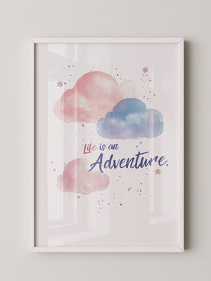 Pastellwolken Aquarellfarben