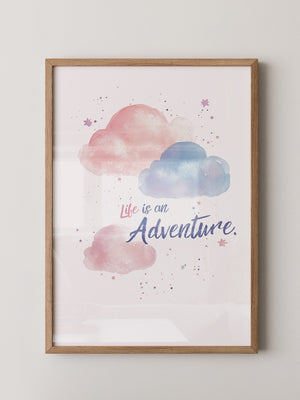 Pastellwolken Aquarellfarben
