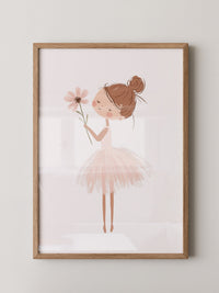 Ballerina Pastell Zeichnung