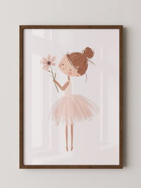 Ballerina Pastell Zeichnung