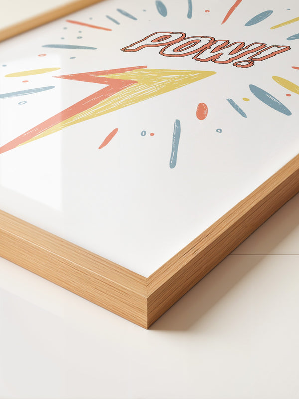 Comic-Blitz Pop-Art Farbig