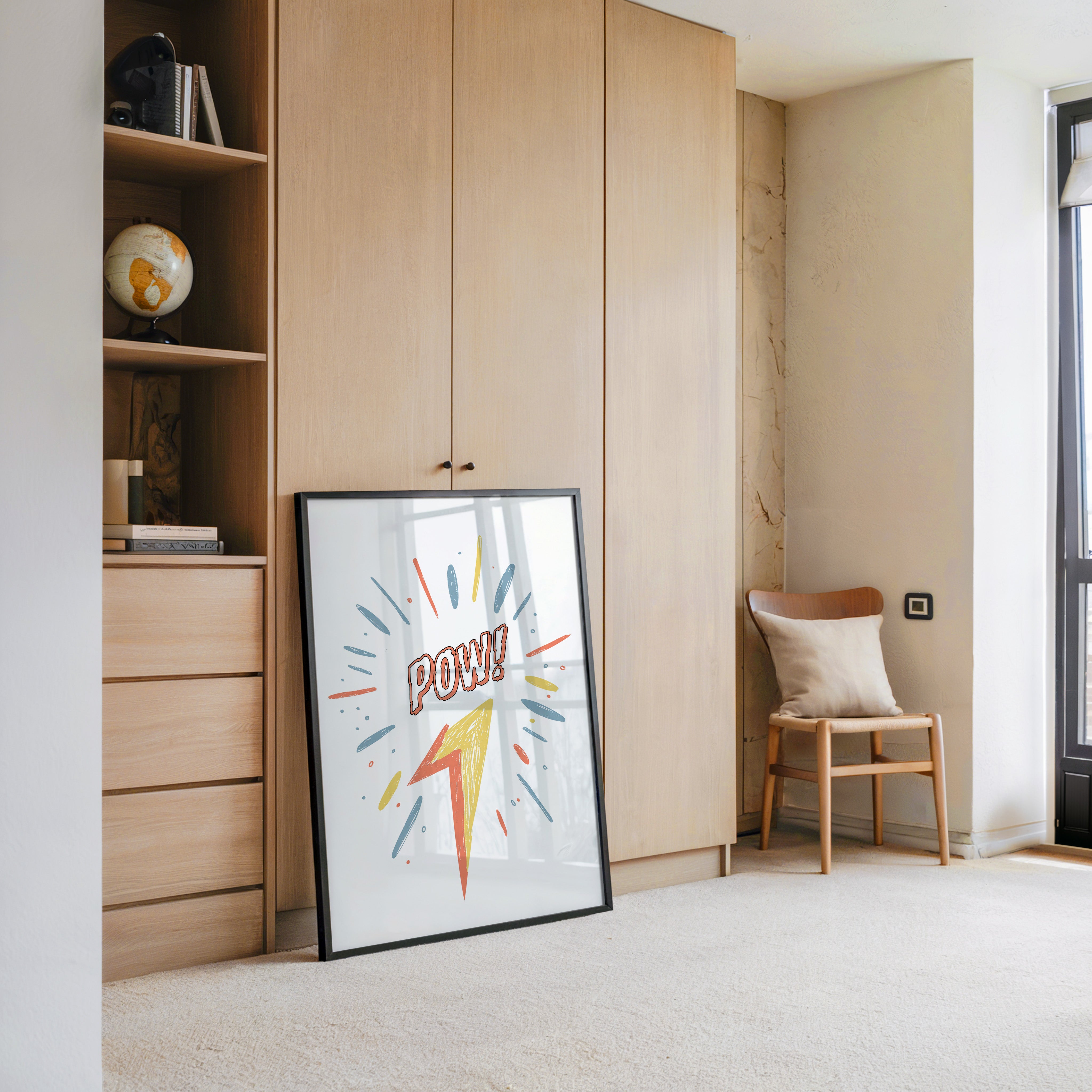 Comic-Blitz Pop-Art Farbig