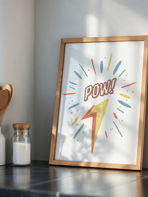 Comic-Blitz Pop-Art Farbig