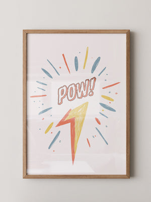 Comic-Blitz Pop-Art Farbig